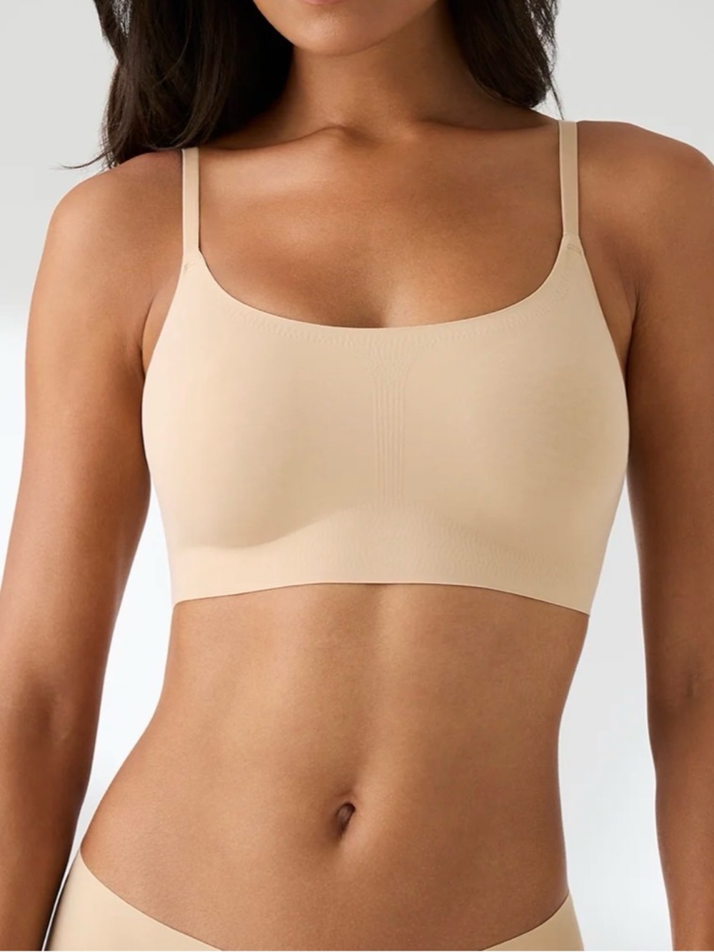 NEW True Body Wirefree Adjustable Strap Scoop Neck Bralette Size S